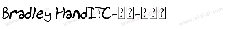 Bradley HandITC-常规字体转换